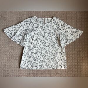 A new day flutter sleeve blouse